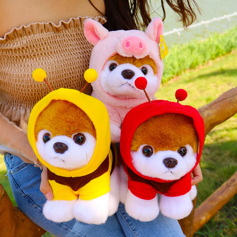 Плюшевая игрушка мягкая кукла мультяшное животное Акита собака корова пчела