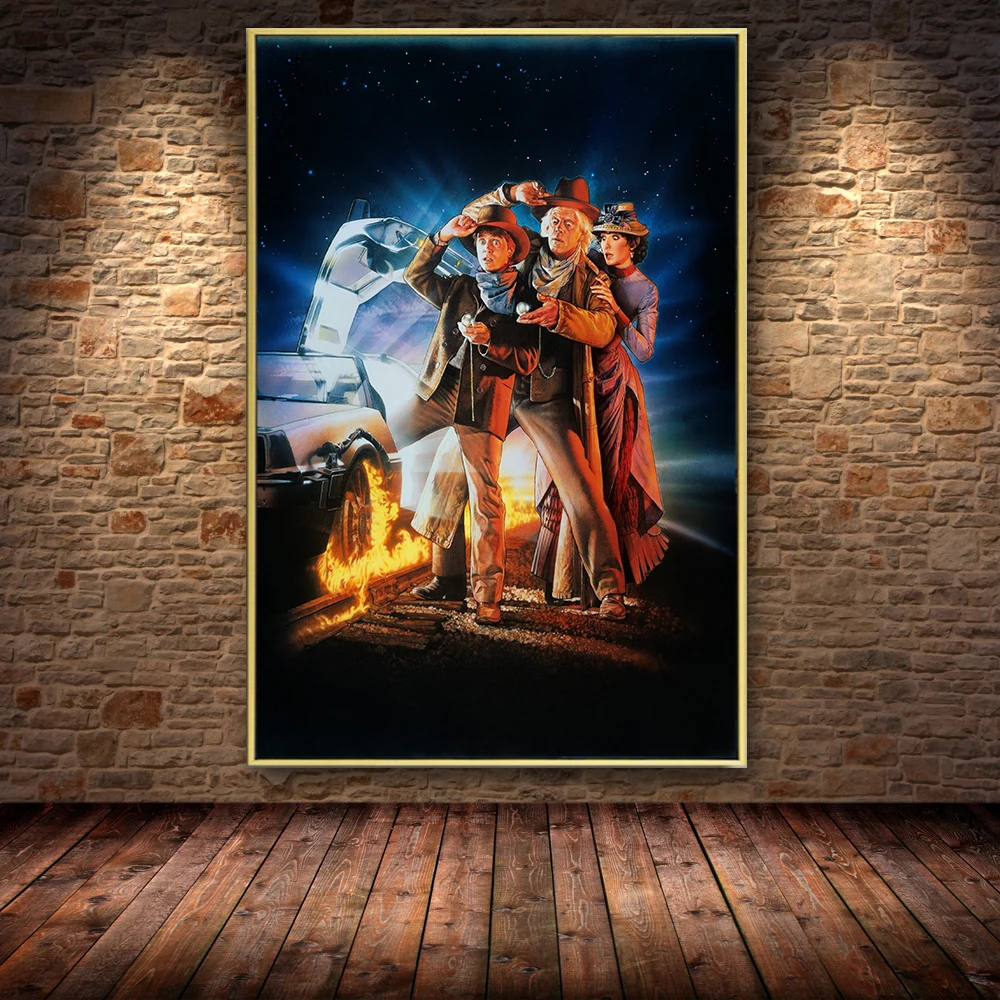 Back to the Future фильм картина маслом на холсте Плакаты и принты Cuadros настенные картины