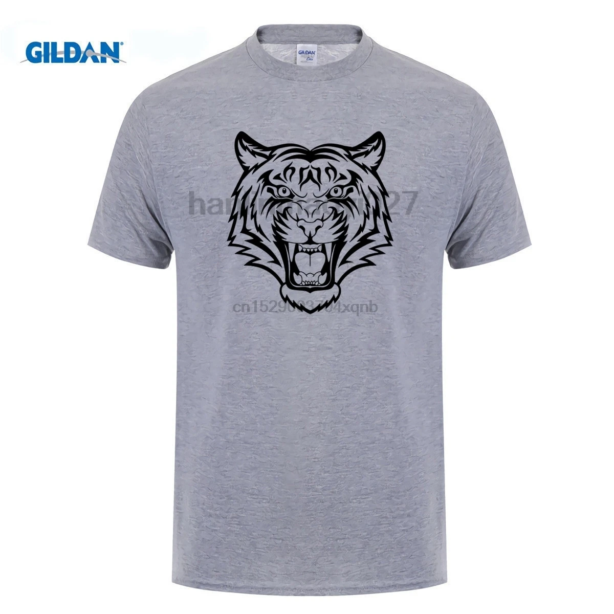 Татуировка Тигр Футболка 3D тату трикотажная удобная ткань уличная мода мужские