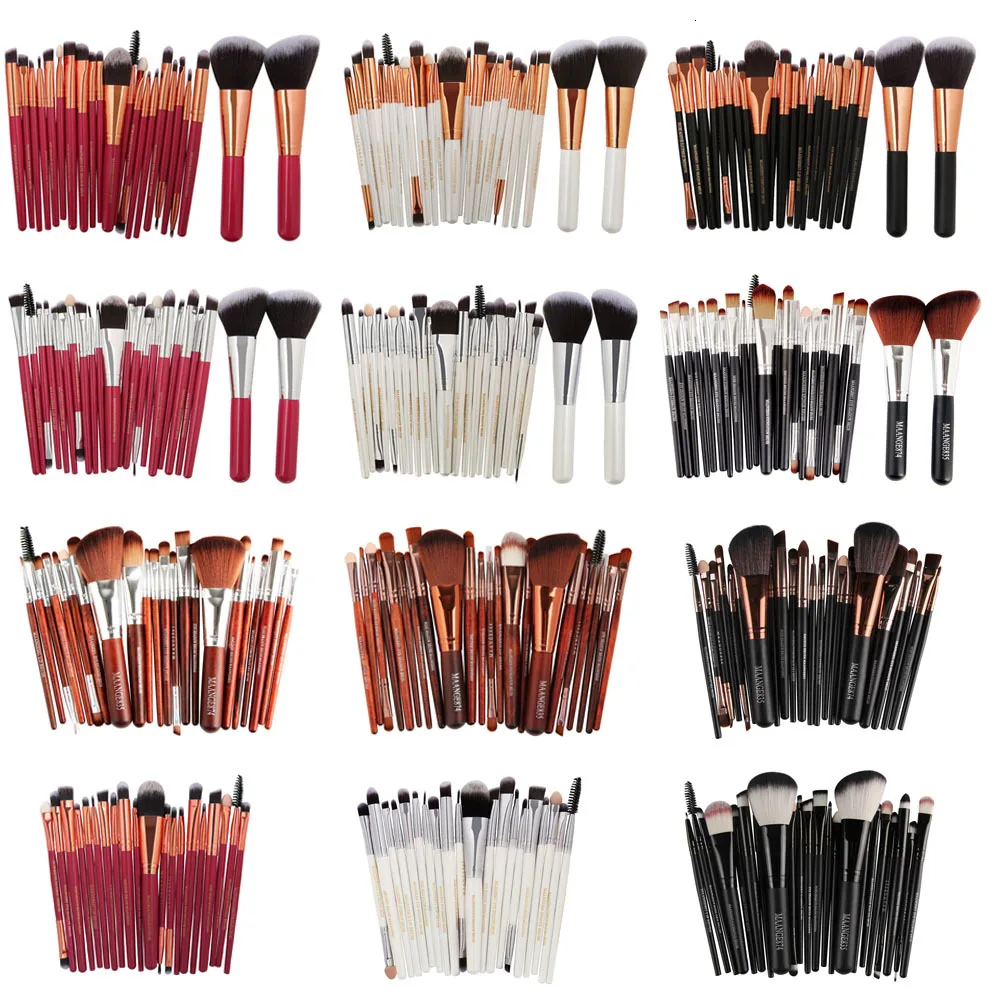 

20/22Pcs Beauty Makeup Brushes Set Cosmetic Foundation Powder Blush Eye Shadow Lip Blend Make Up Brush Tool Kit Maquiagem