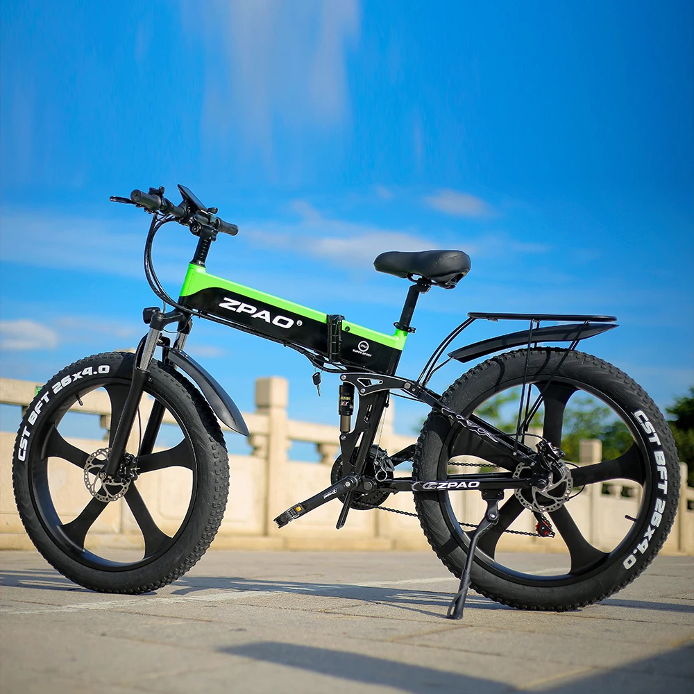 

26''×4.0 Fat Ebike 1000W Electric Bicycle Folded Electric Bikes Electrica Adult Mountain Snow Beach Bicycles Aluminum alloy