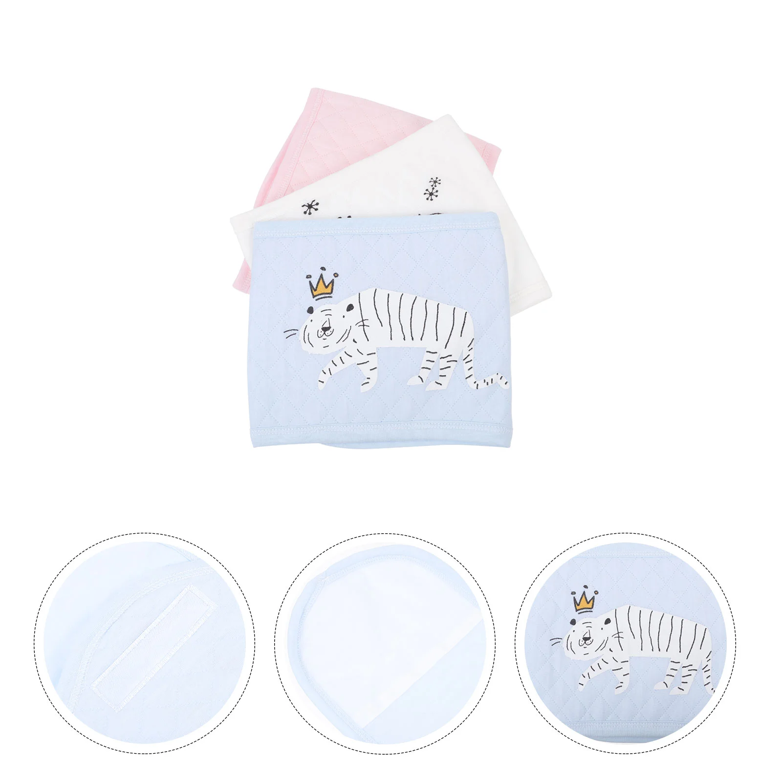 

3 шт. удобные хлопковые ленты для живота Bellybands (разные цвета)