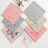new diy handkerchief handmade embroidery beginner material package creative couple gift cotton flower pattern embroidery kit