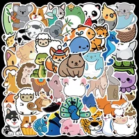 50pcs cartoon cute animal kawaii stickers for skateboard fridge phone guitar motorcycle car luggage children toys stickers decal