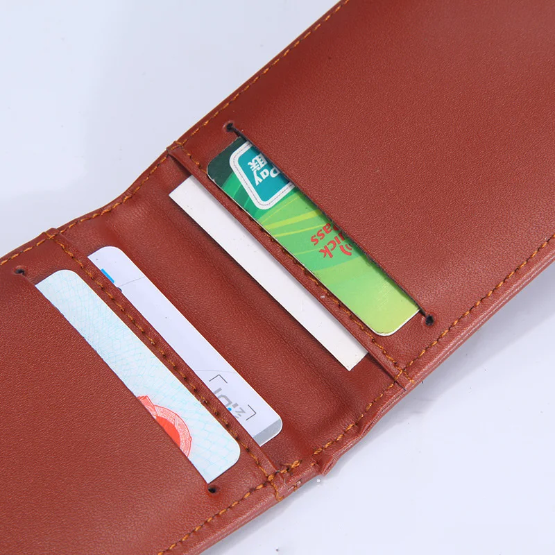 Новый кожаный держатель для нескольких карт прозрачный значок на ремнях