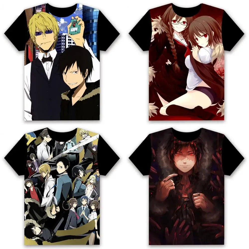 Модные мужские футболки Аниме DuRaRaRa! Celty Sturluson Орихара Изая рюгамин Косплей