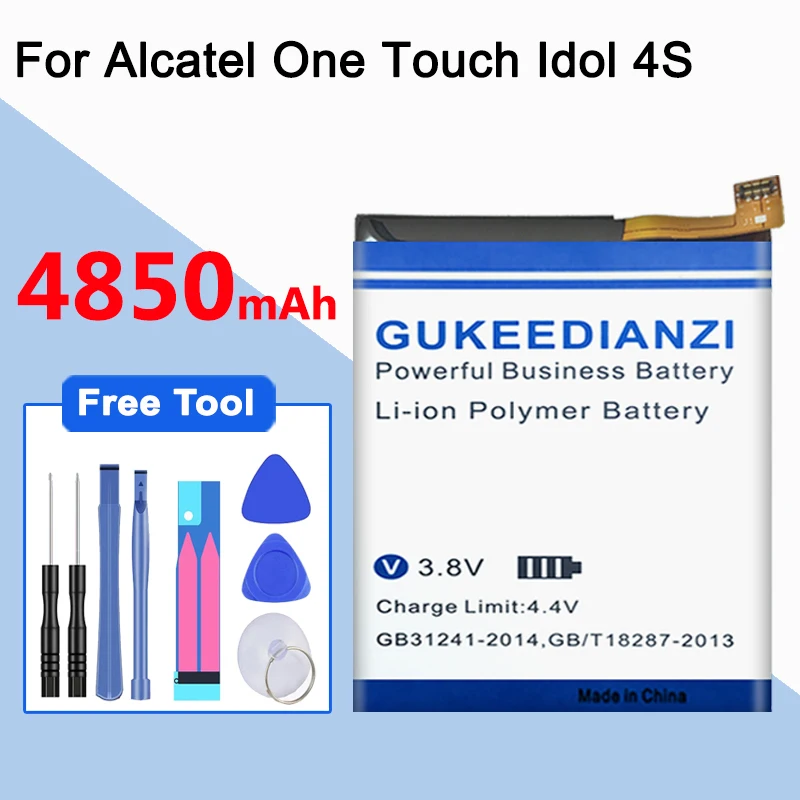 GUKEEDIANZI TLP030F2 4850 мА/ч Батарея для Alcatel One Touch Idol 4S OT 6070 6070K 6070O 6070Y запасная часть