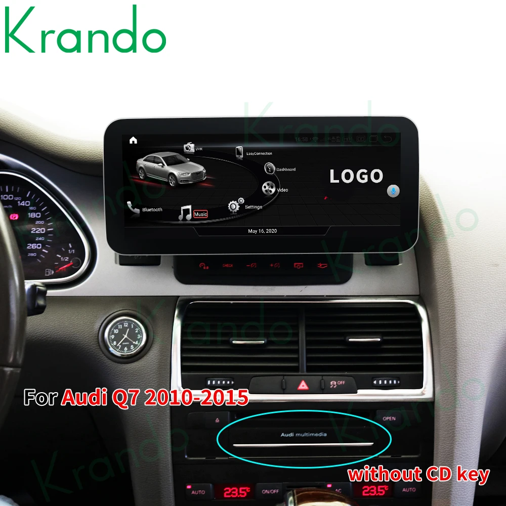구매 Krando 안 드 로이드 11.0 6G 128G 10.25 IPS 자동차 멀티미디어 플레이어 라디오 GPS 아우디 Q7 2005-2015 Navi 오디오 플레이어 무선 Carplay
