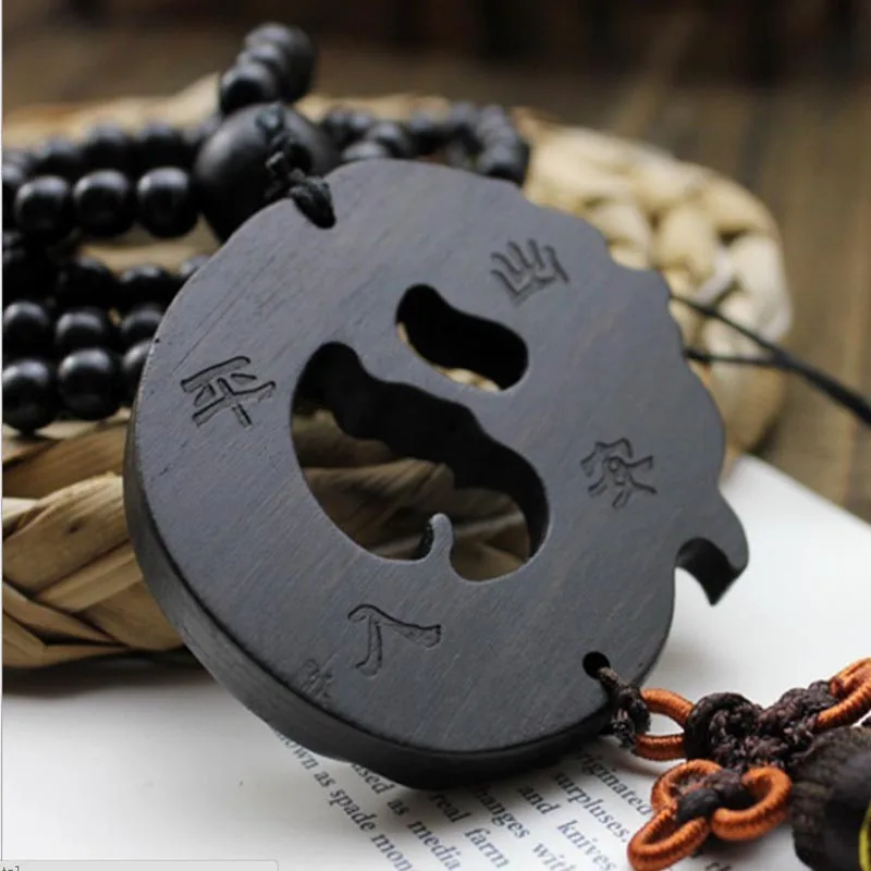 Древняя китайская мифология Черный Дракон украшения резьба по дереву Статуя