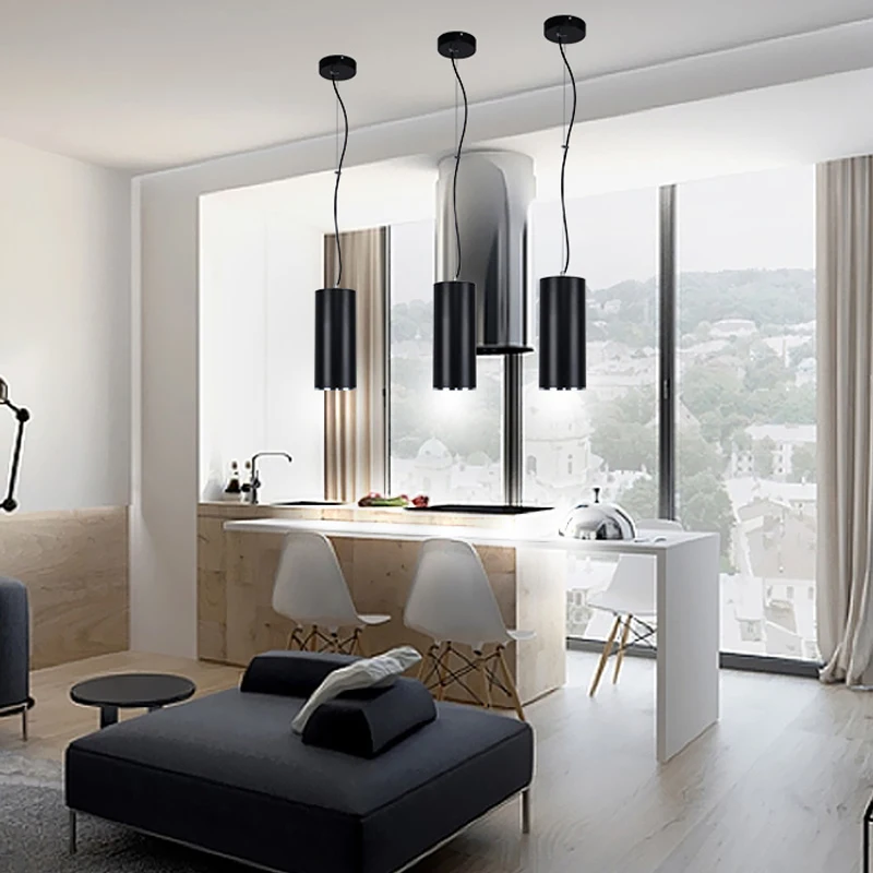 Цветная лампа на заказ диаметр 12 см алюминиевая трубка светодиодная Подвесная с