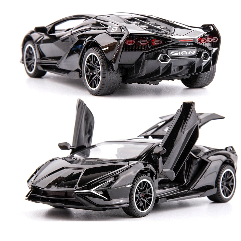 

1:32 Gifts New Lamborghinis Sian Car Alloy Sports Car Model Diecast Sound Super Racing Lifting Tail Hot Car Wheel For Children