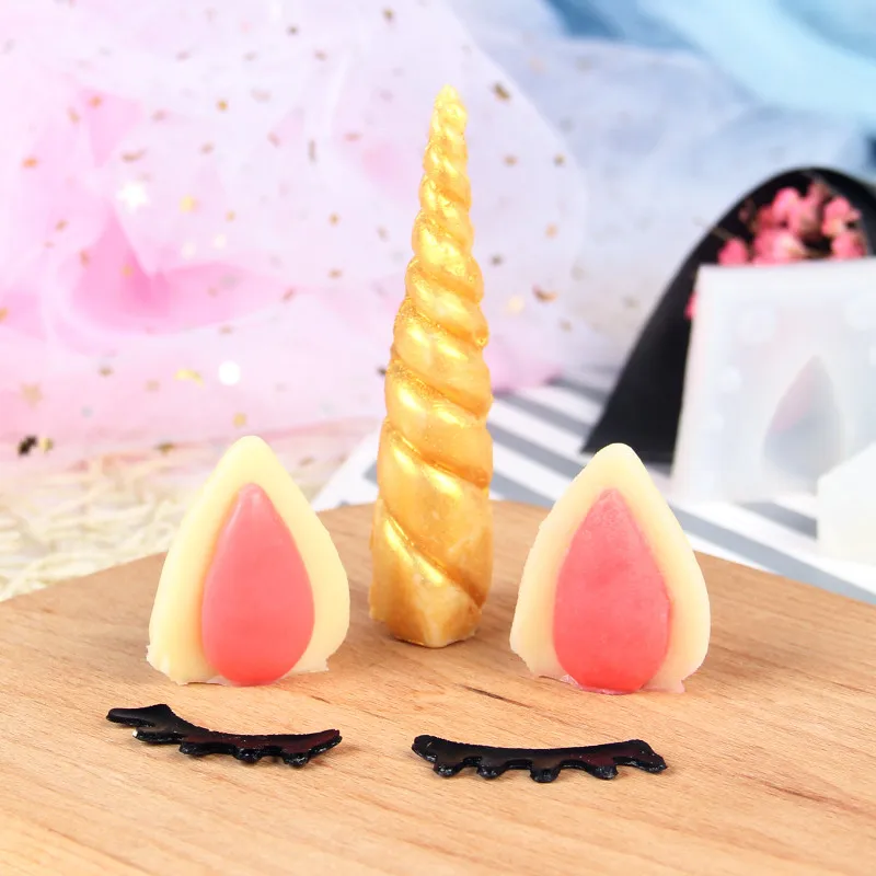 5 шт./компл. силиконовая форма в виде единорога для помадки инструменты украшения