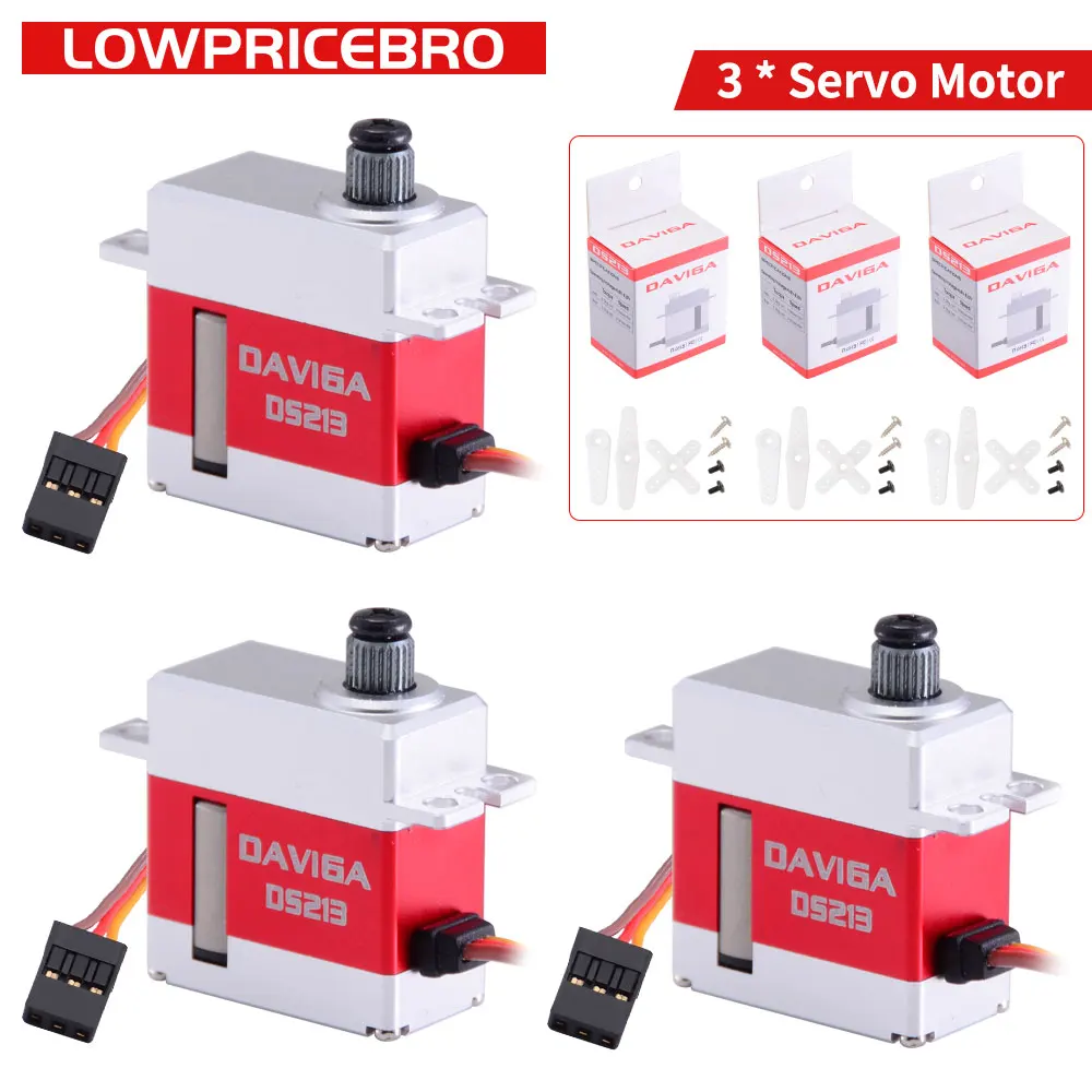 

3pcs KST DS215MG V3.0 Version Coreless Swashplate CCPM Rudder RC Digital Servo For 380 450 480 500 RC Helicopter