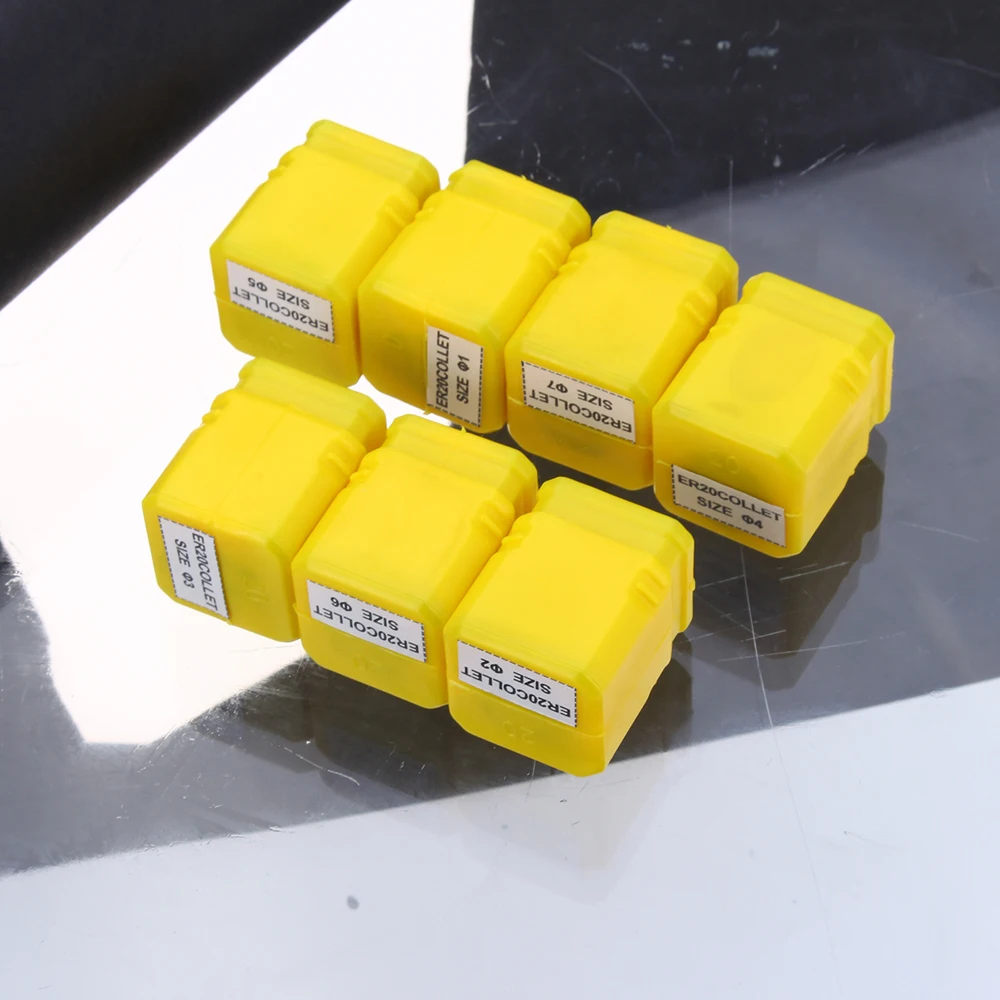 Горячая Новинка 7 шт ER20 1-7 мм CNC Пружинные цанги резьба машина фрезерный патрон
