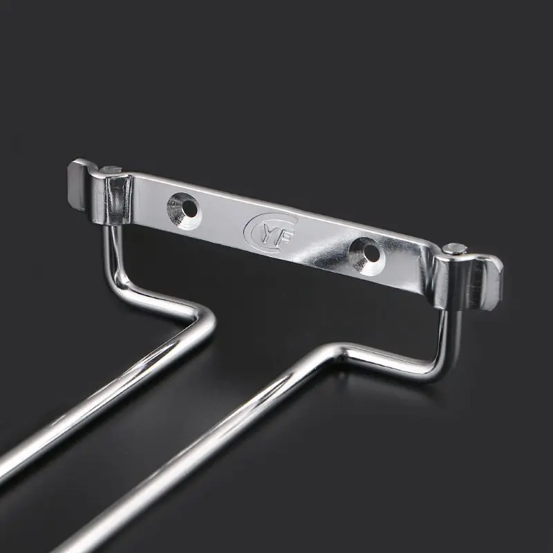 

Unilateral Side Hanging Wine Glass Holder Inverted Shelf Under Mounted Cabinet