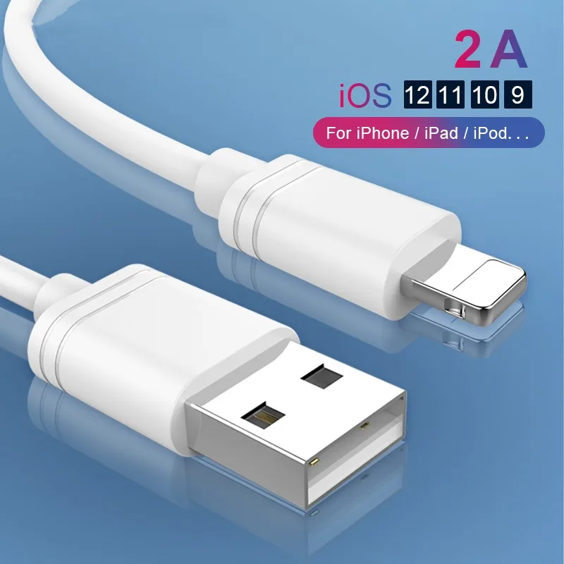 Для Ipad Mini 1 2 3 4 TPE USB кабель для зарядки и передачи данных освещение iPhone X XS MAX XR 8 7 6 6S 5