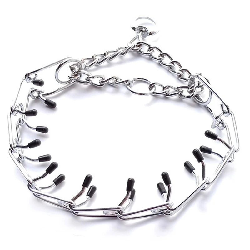 

Собачий ошейник, регулируемая резиновая головка, быстросъемный замок с карабином, подходит для маленьких и средних собак