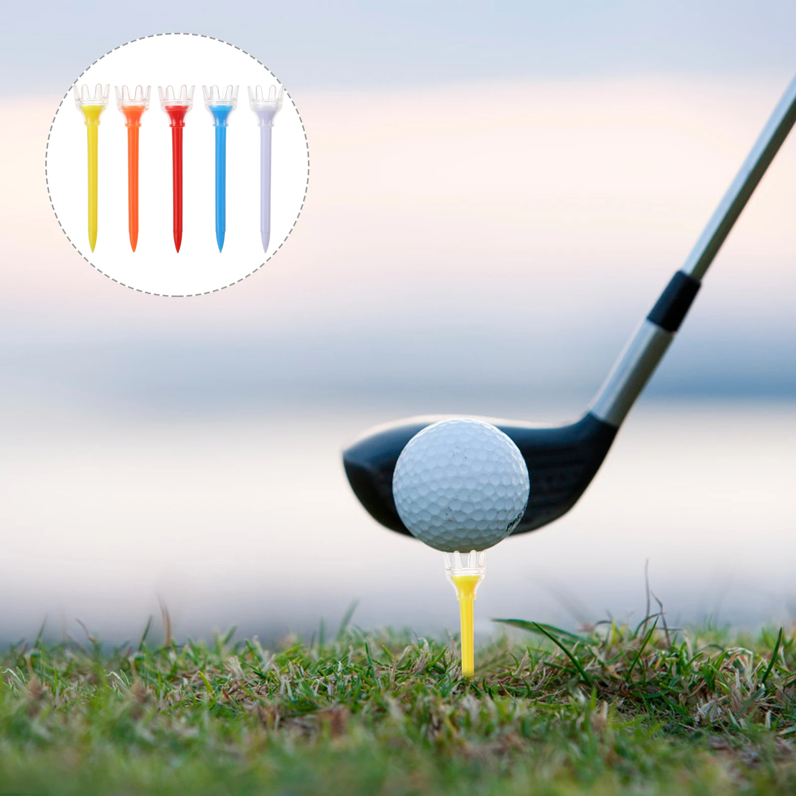 

10pcs Golfs Ball Tees Holder Golfs Balls Standing Nail Golfs Practice Equipment