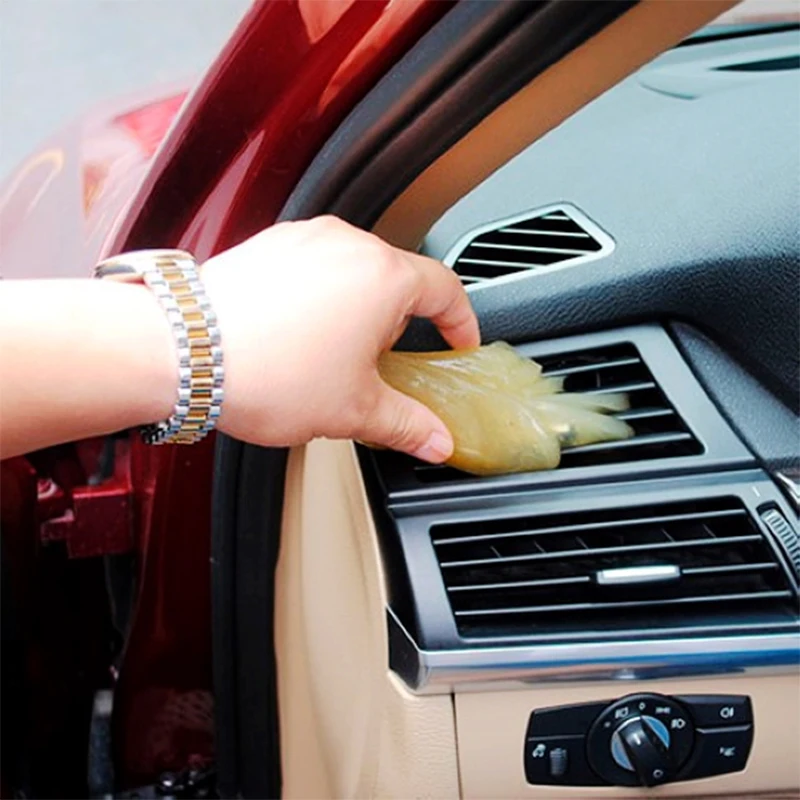 1pc Car Cleaning Pad Glue Microfiber Auto Universal Cyber Computer Keyboard Super Clean Stick Dust Gel Scouring Tools | Автомобили и