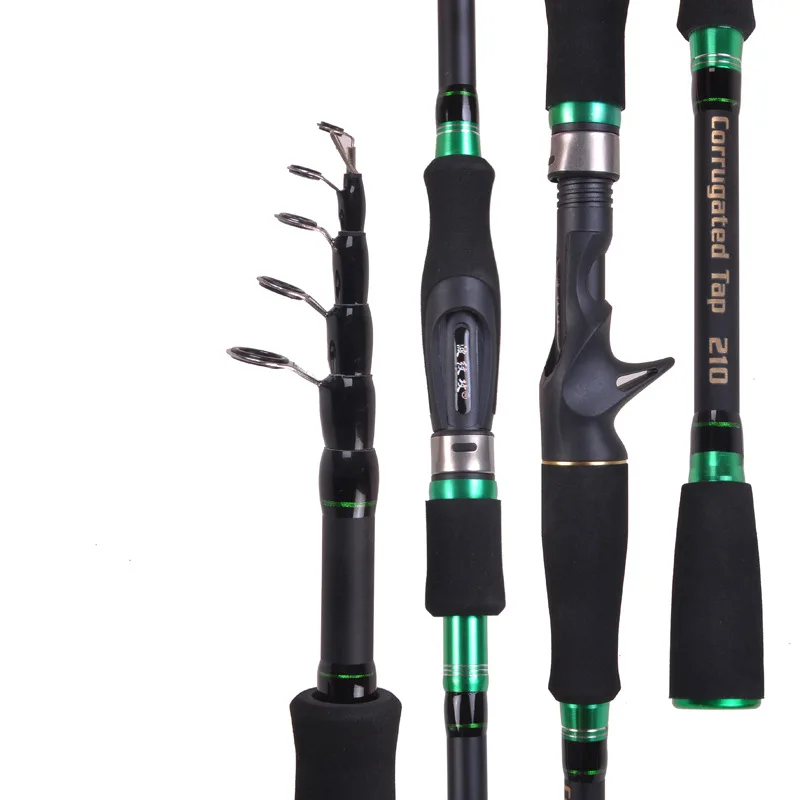 

AOAO дорожная удочка, спиннинг, кастинговое удилище 1,8 м 2,1 М 2,4 М 2,7 м, карбоновая удочка, телескопическая удочка, рыболовные снасти