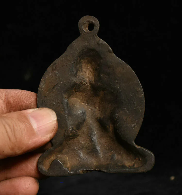 

Wedding Decoration Old Tibet Buddhism fane Bronze Sakyamuni Shakyamuni Buddha Statue Amulet Pendant