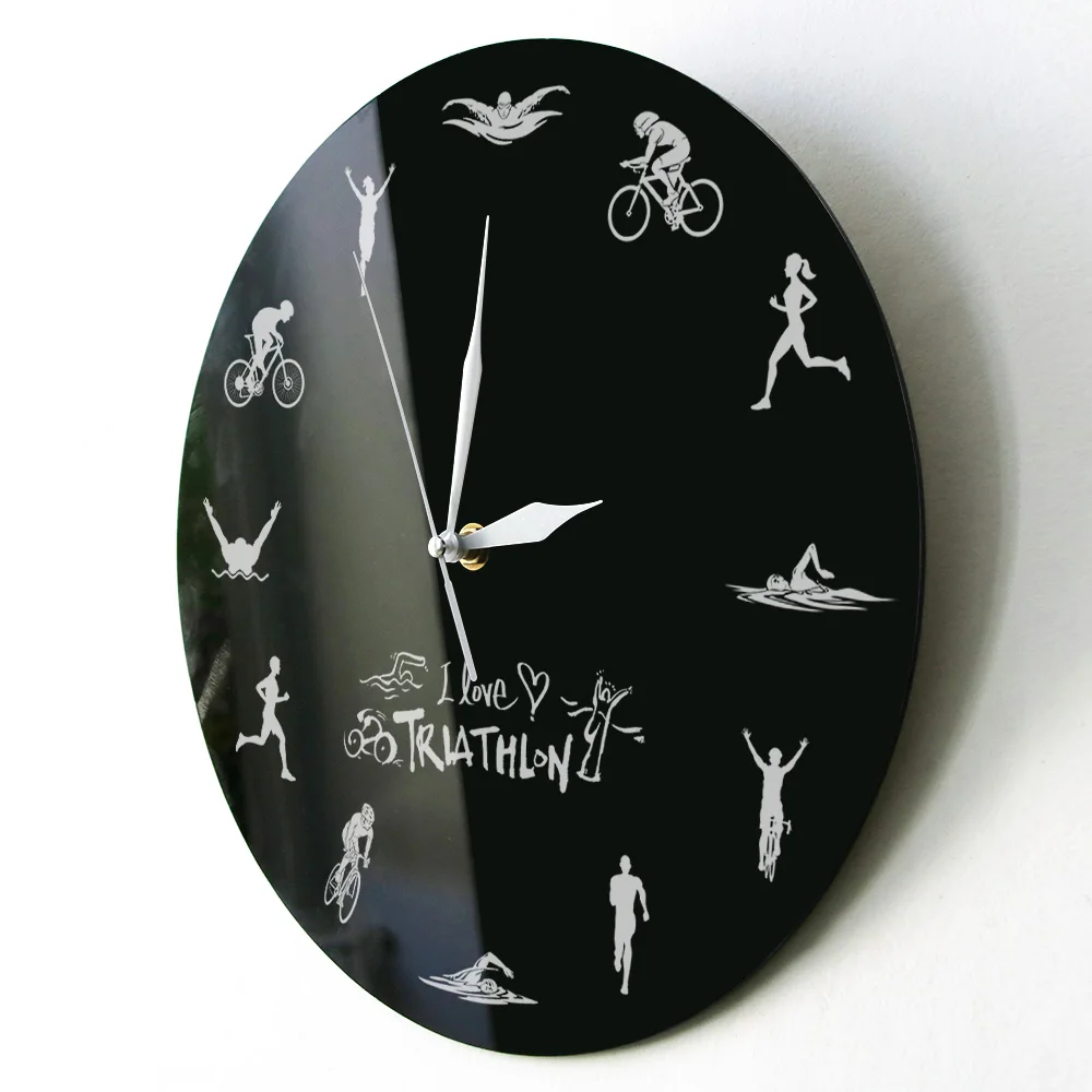 Триатлона современные настенные часы для плавания велосипед занятий спортом