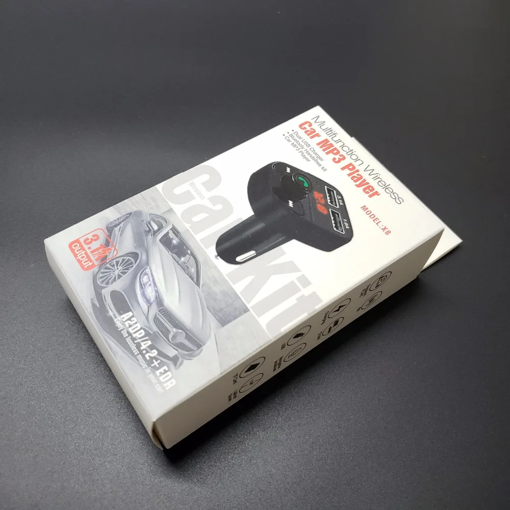 Fm-передатчик Aux модулятор Bluetooth громкой связи автомобильный комплект автомобильный аудио mp3-плеер с 3.1A Быстрая зарядка двойной зарядное устройство usb