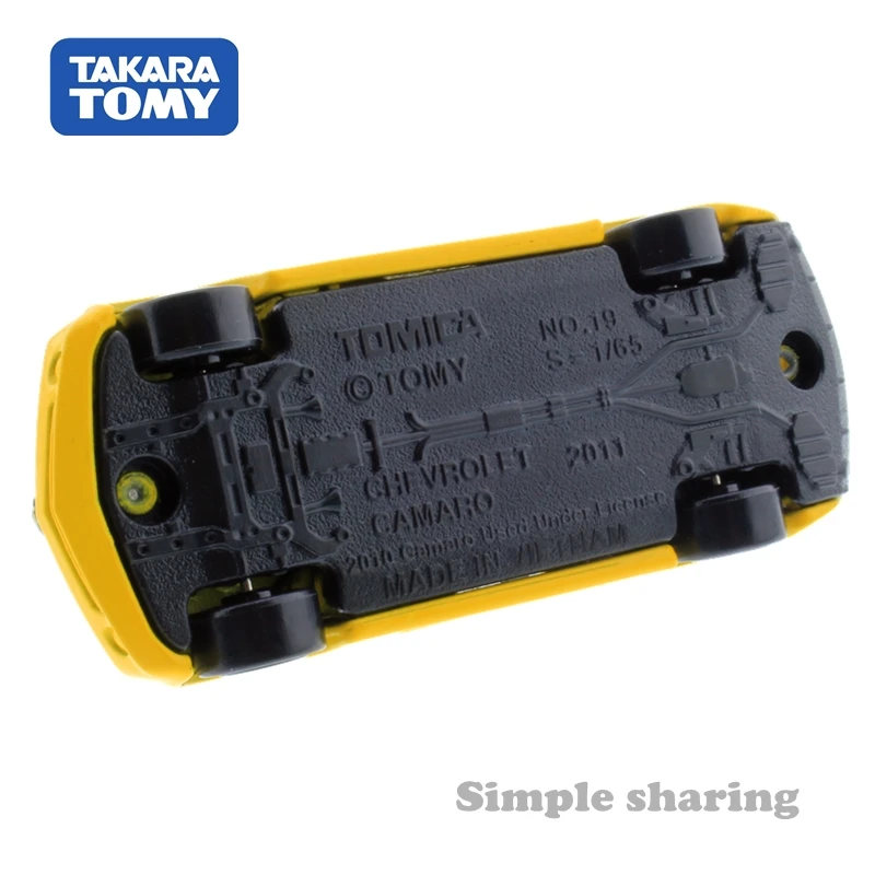 

Takara Tomy Tomica No.19 Chevrolet Camaro Car 1/65 Diecast Miniature Baby Toys Funny Metal Kids Dolls Pop Model Yellow