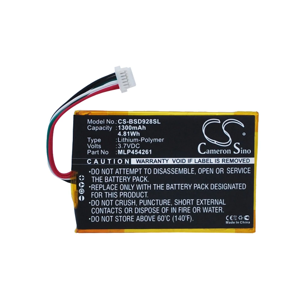 

Аккумулятор Cameron Sino 1300 мАч MLP454261 для Bambook SD928 +