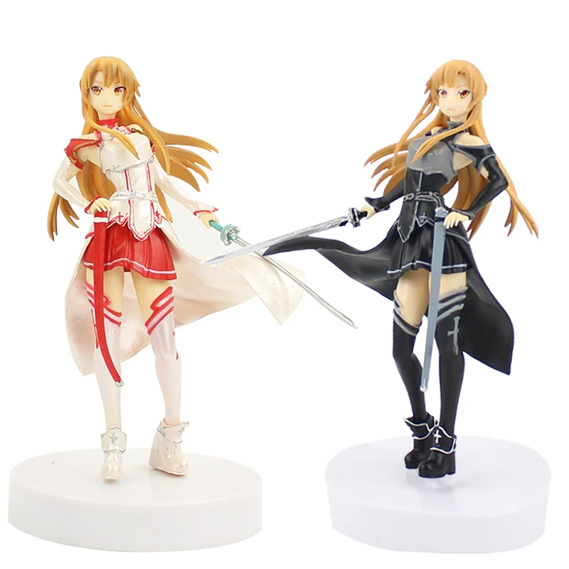 Аниме SQ Sword art online Asuna (белый цвет Ver.) Коллекционная фигурка модели игрушки 18