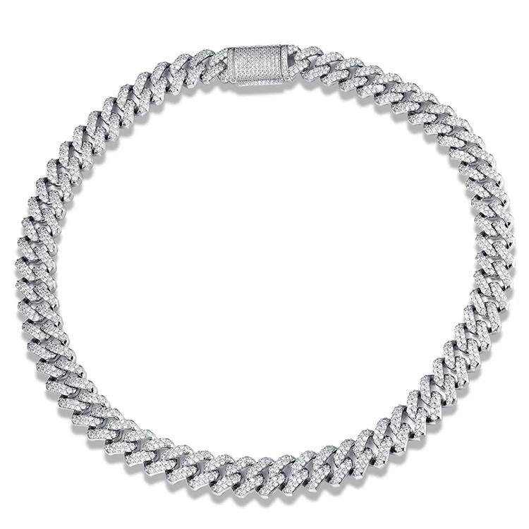 Ожерелье из кубинской цепи для мужчин и женщин ожерелье с кубинским цирконием