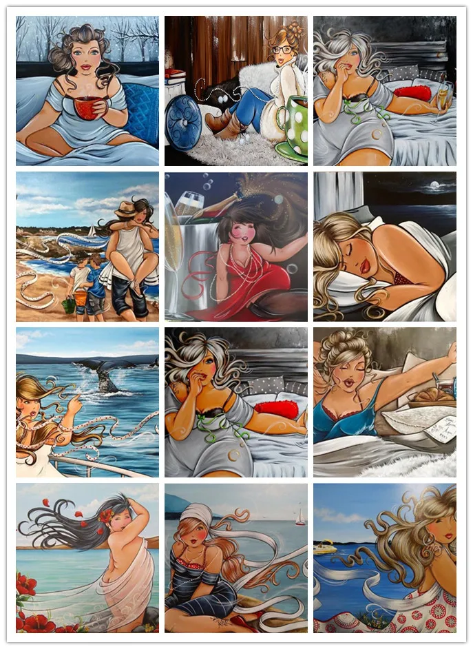 Алмазная картина для полных леди 5d мозаика аксессуар искусство