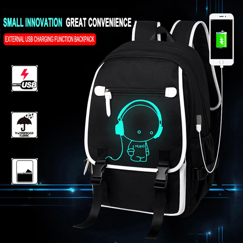 Светящийся рюкзак для подростков школьная сумка мальчиков и девочек 2021 с