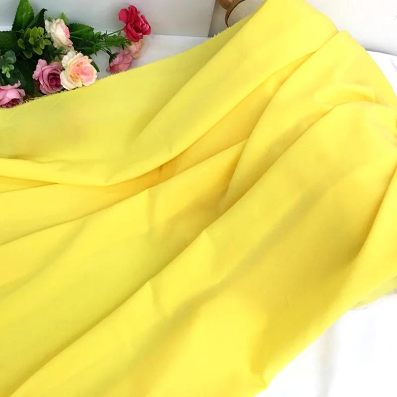 1 метр шифоновая ткань стрейч для женского платья Высококачественная 140 г/метр 150