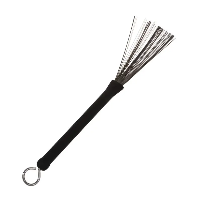 Проволочные выдвижные концевые барабанные щетки для джазовых барабанов черные