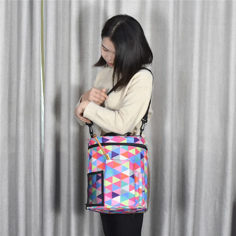 Шерстяная пряжа для DIY Бытовая сумка хранения тоут вязальных крючков и Вязание