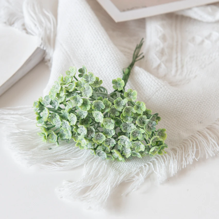 Искусственное растение, 6 шт., ваза Гипсофила для домашнего декора, свадебные декоративные цветы, Рождественский венок, Подарочная коробка «сделай сам», рукоделие