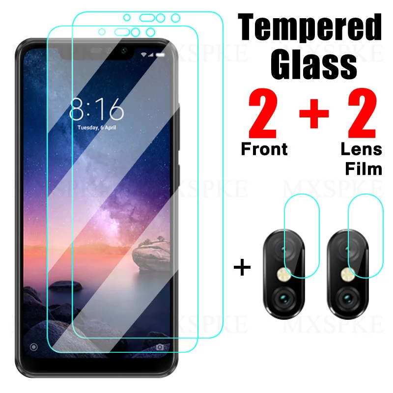

4in1 HD empered Glass For Xiaomi Redmi Note 6 5 5A 10 10S Pro Max Camera Lens Screen Protector For Redmi 6 6A 5 5A 6 Pro 5 Glass