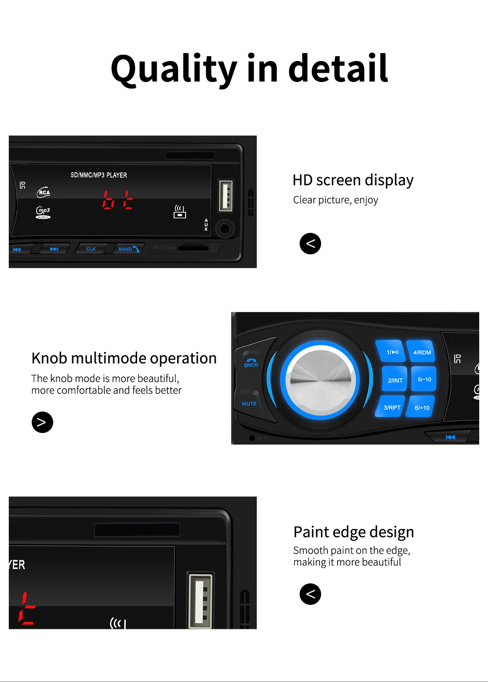 Автомагнитола 1Din автомобильный стерео MP3 плеер с Bluetooth USB AUX FM радио|Автомобильные