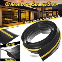 1 5m garage door bottom seal weather stripping pvc rubber seal strip electric door bottom seal water noise seal bumper strip