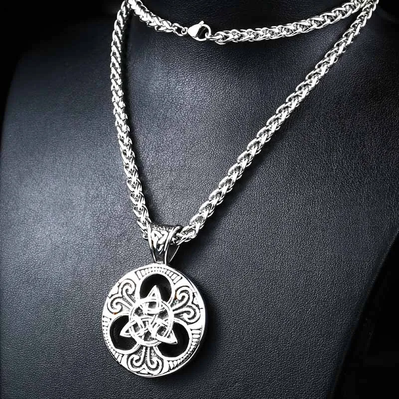 Мужское ожерелье с кулоном викинга из нержавеющей стали Новое поступление