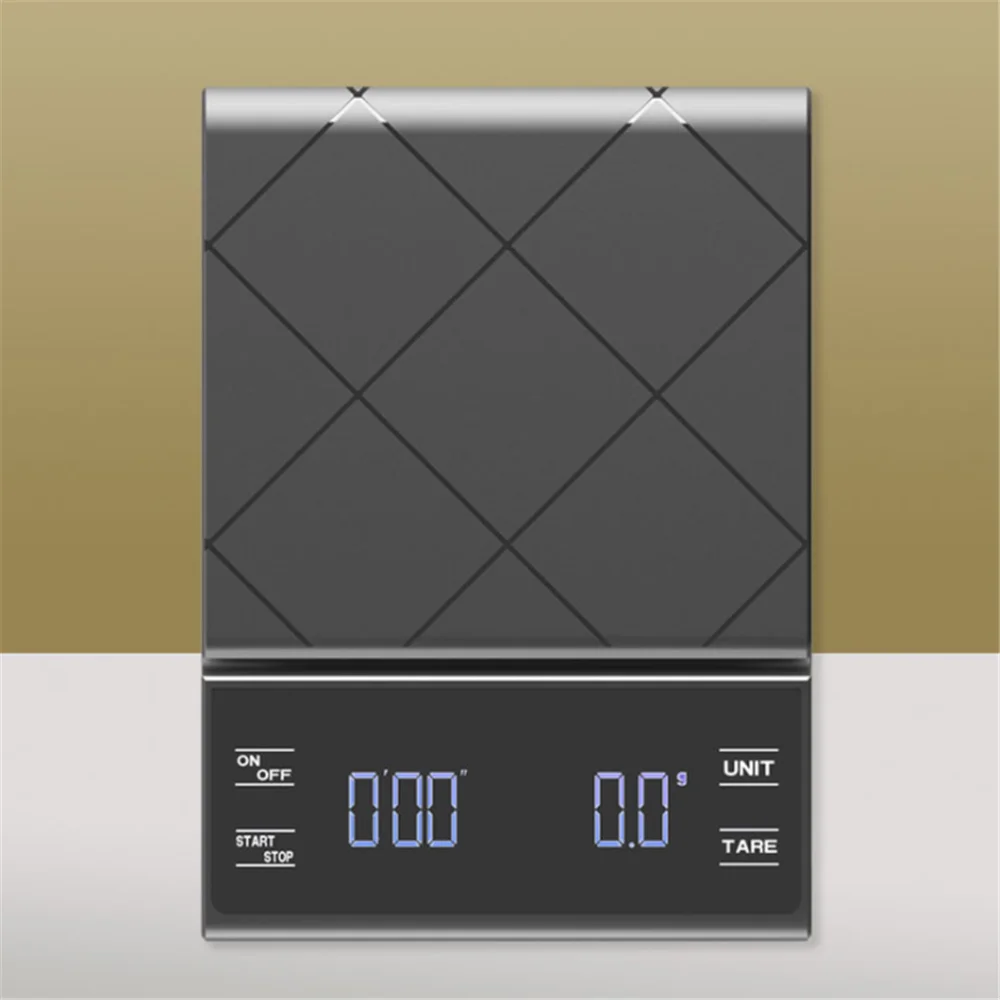 

USB Charging Kitchen Scales Precision Electronic Scales with Timer Smart Digital Coffee Scale with Pad Food Scale 3KG/0.1g