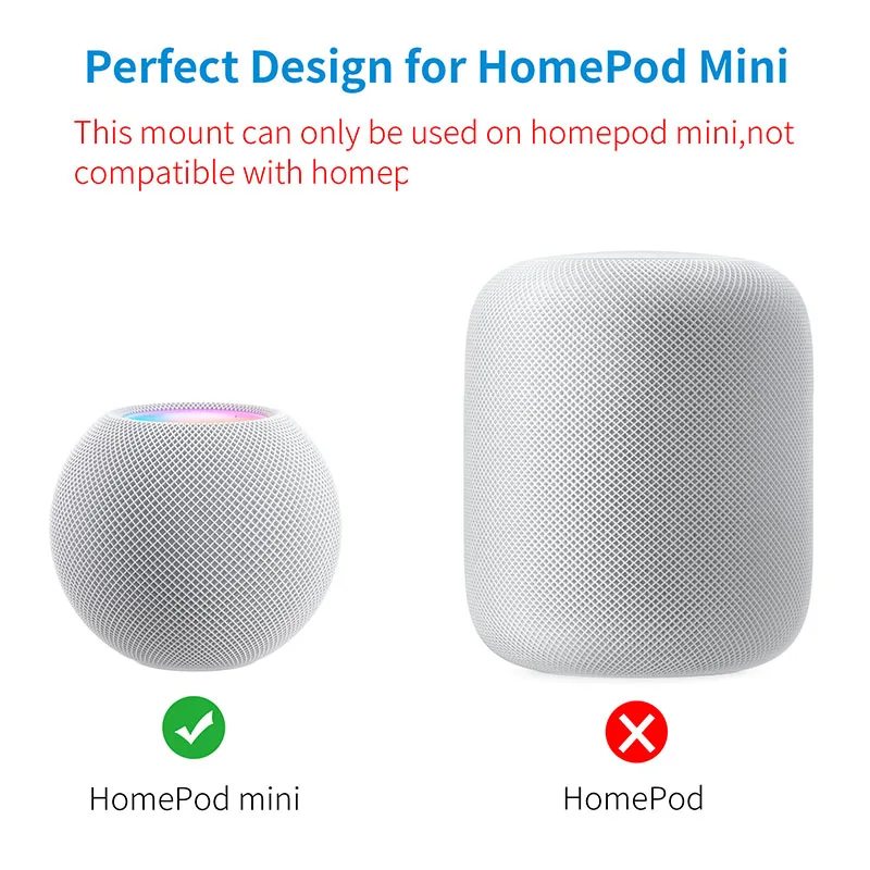 Настенный держатель PlusAcc для Homepod Mini идеальная Экономия места выходная подставка