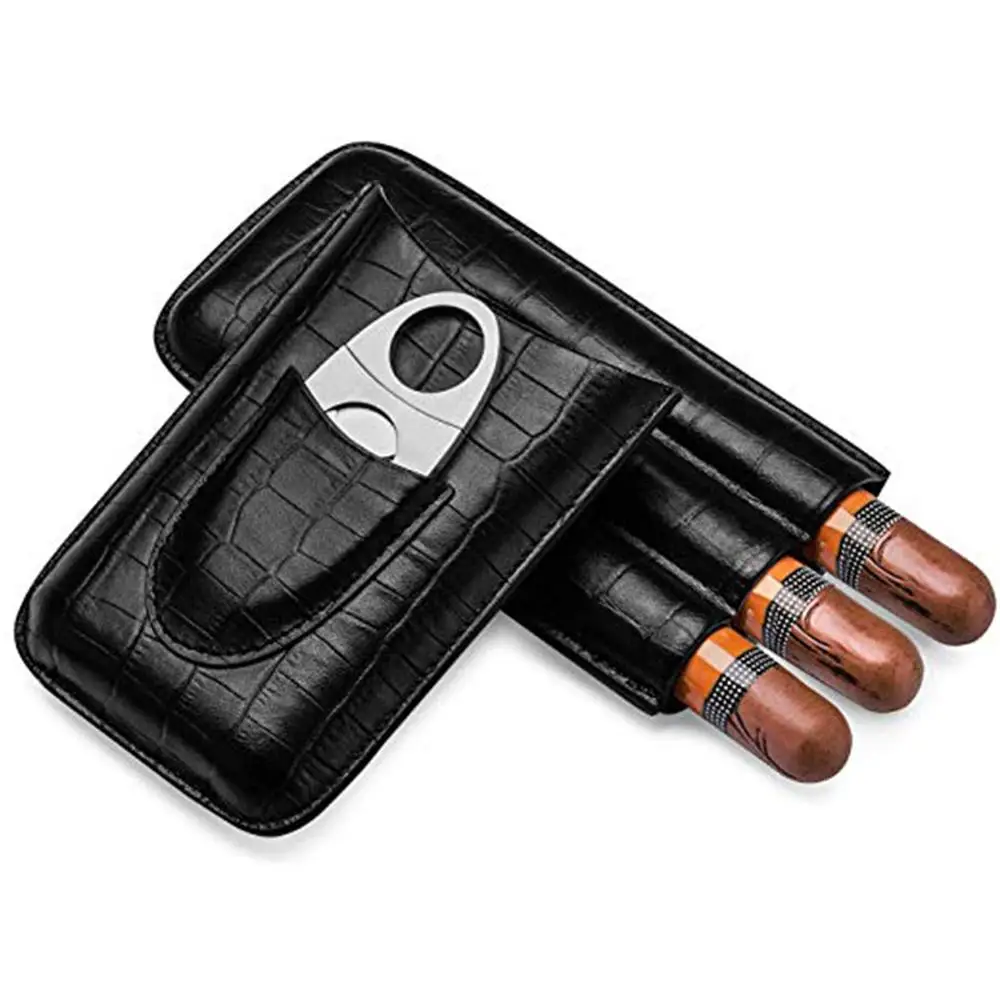 GALINER настоящий кожаный сигарный хьюмидор чехол для Cohiba зажигалка сигар резак