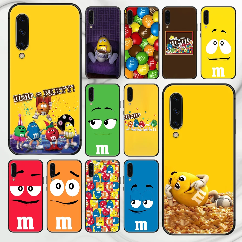 

M&M's Chocolate candy Phone Case Cover For Samsung Galaxy A10 A11 A20 E A21 A30 A40 A41 A50 A51 A70 A71 A81 S 4G 5G black Cell