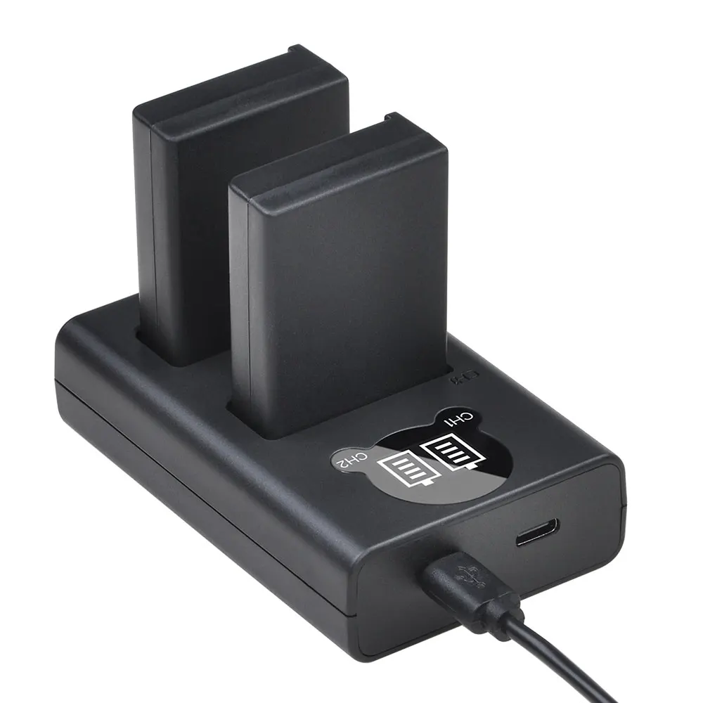 2000mAh EN-EL9 EN-EL9A Battery and EN EL9 EL9A Charger with Type-c Port for Nikon D3000 D5000 D40X D40 D60 DSLR | Электроника