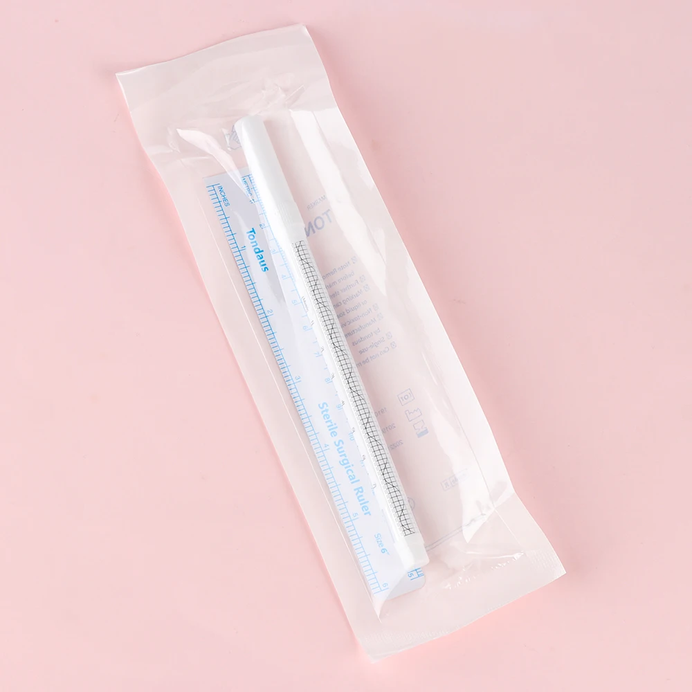 Маркер хирургический с измерительной линейкой 1 шт|Аксессуары для татуажа| |