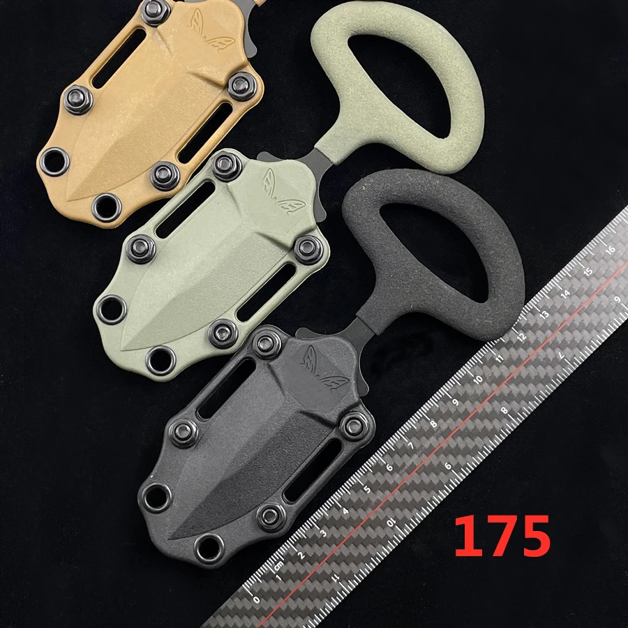 

OIMG BM175BK fixed small claw knife 440C steel K sheath vinyl coated handle outdoor camping EDC tool knife