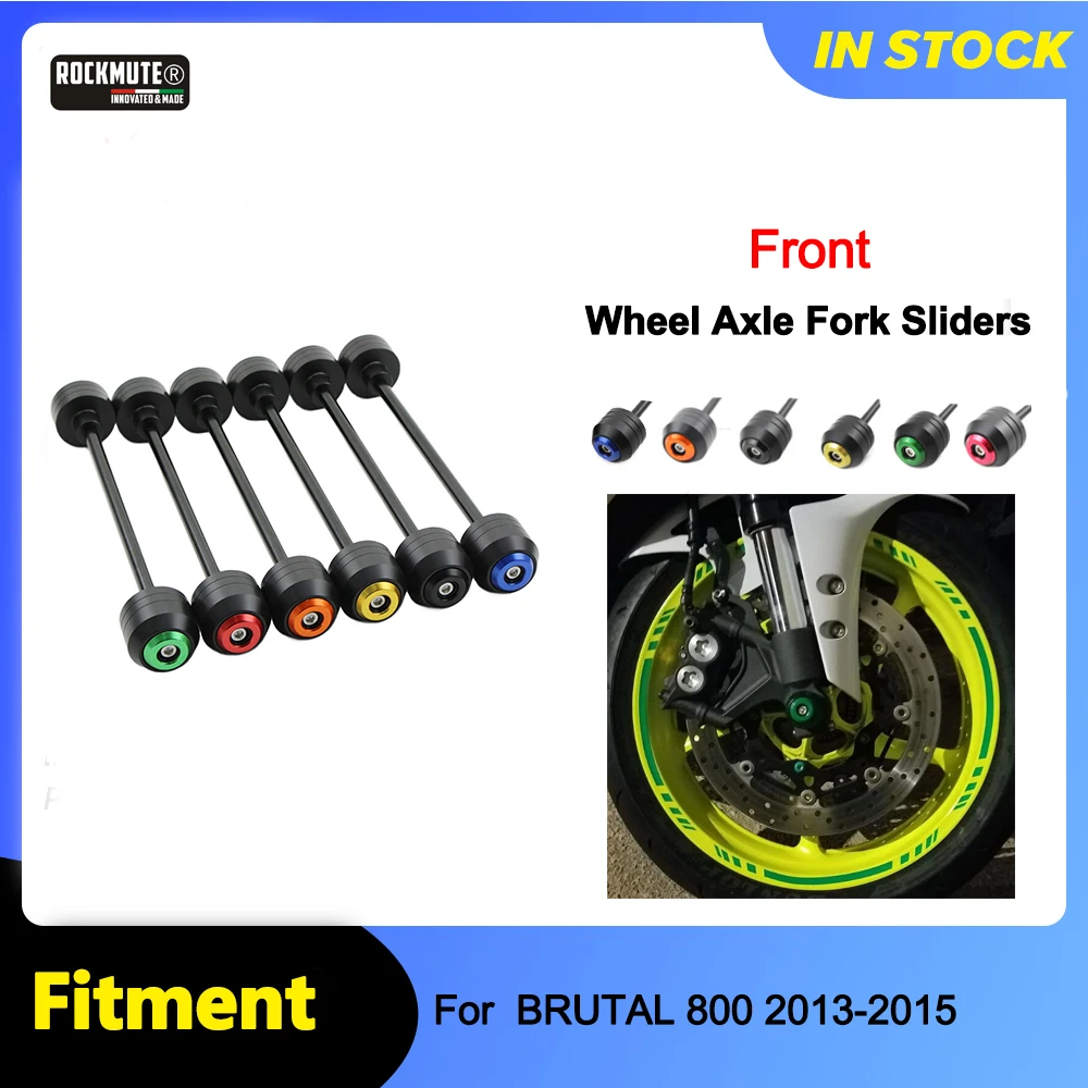 

For MV AUGUSTA BRUTAL 800 2013 2014 2015 Motorcycle POM Circle Front Axle Fork Crash Sliders Wheel Protector