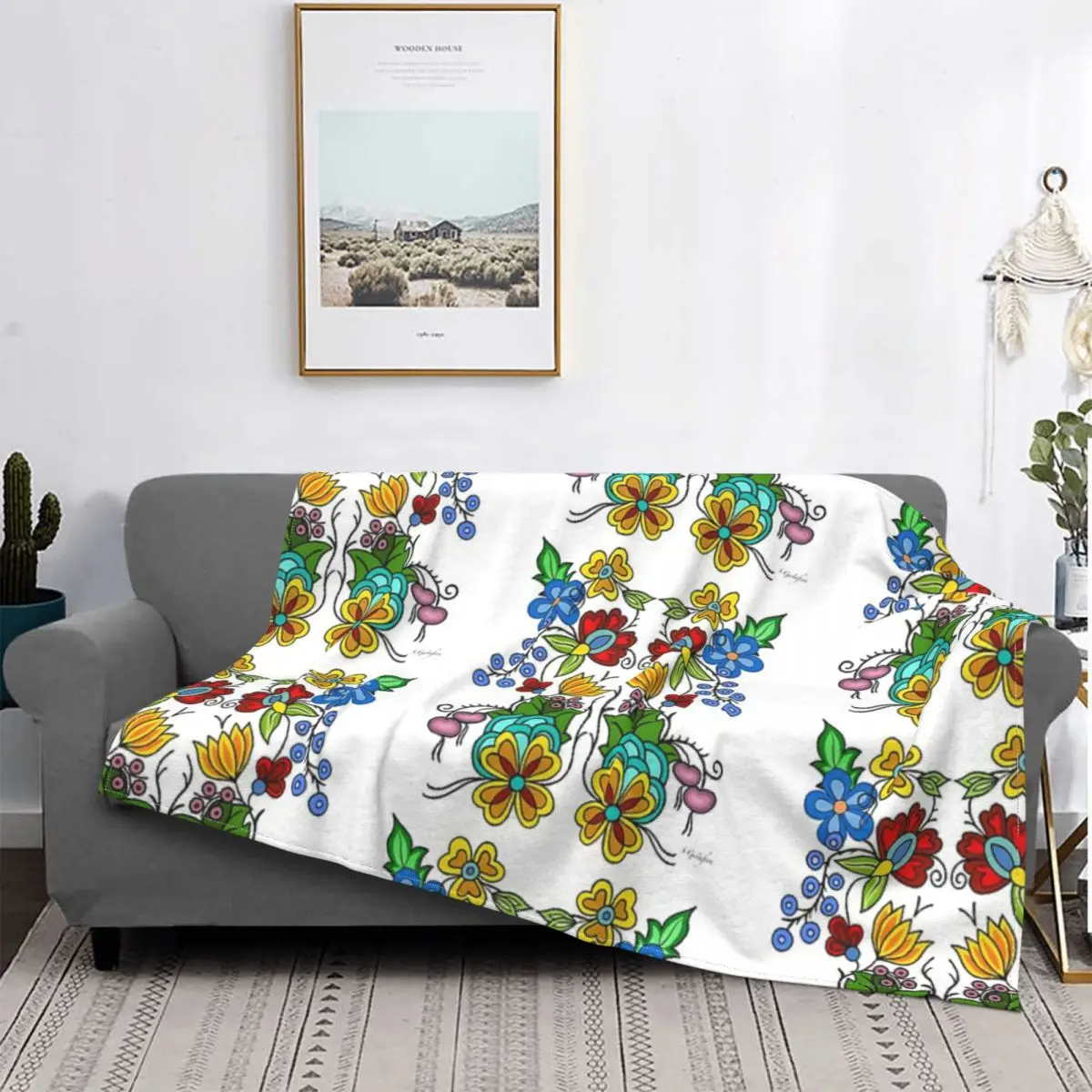 

Woodland2 Blanket Bedspread Bed Plaid Cover Muslin Plaid Hooded Blanket Summer Bedspread